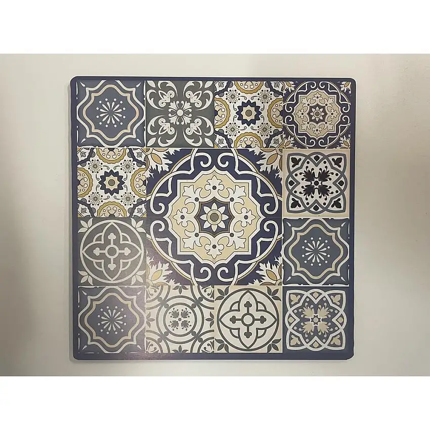 DO-HOME - Azulejos Blu Sottopentola In Fibra Di Legno Ecologico 20X20 Cm