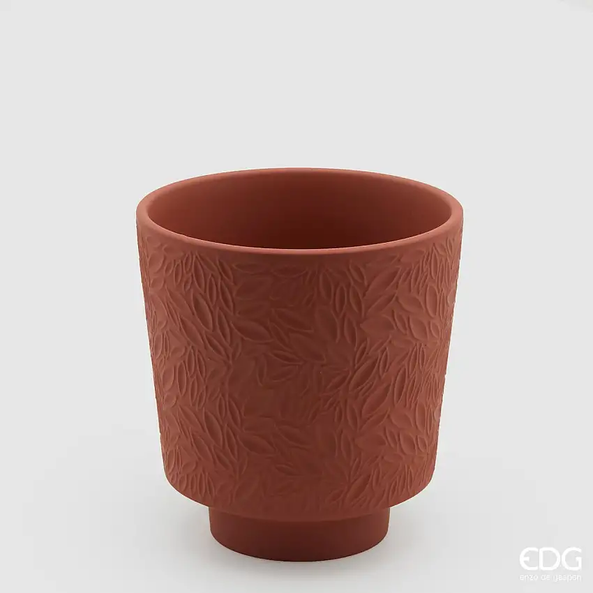 EDG Enzo De Gasperi | Vaso con decorazione di foglie
