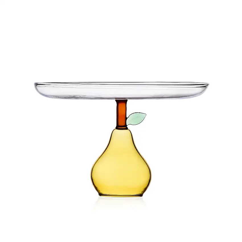 Alzata Pera in vetro Borosilicato Fruits and Flowers Ichendorf Milano