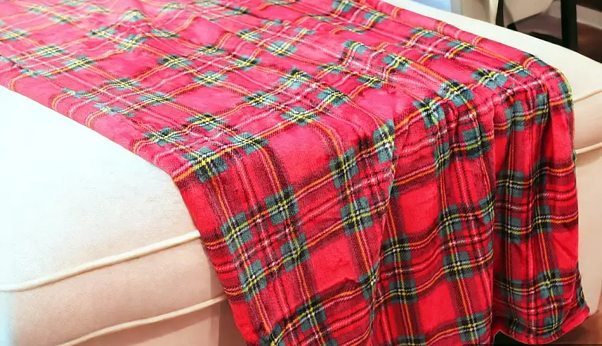 PLAID TARTAN ROSSO SUPER SOFT 210X240