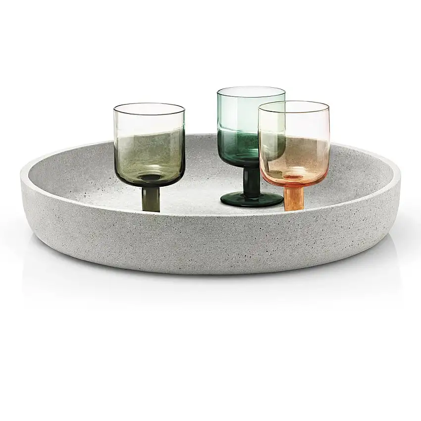 Ciotola decorativa MOON, Ø 40 cm, grigio chiaro, Blomus