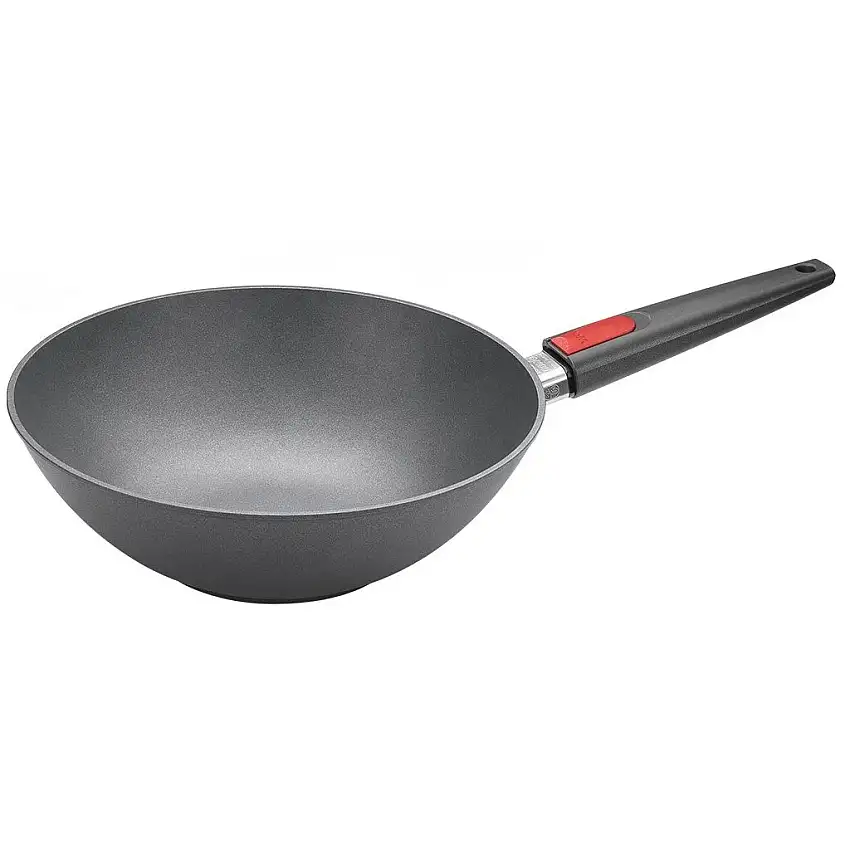 Wok TITANIUM NOWO 30 cm, induzione, manico rimovibile, WOLL