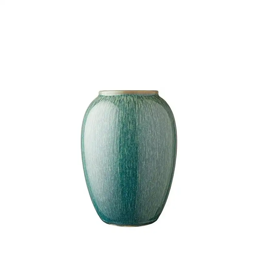 Vaso 20 cm, verde, gres, Bitz