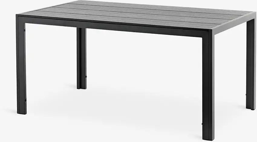 Tavolo da esterno MADERUP P90xL150 cm nero