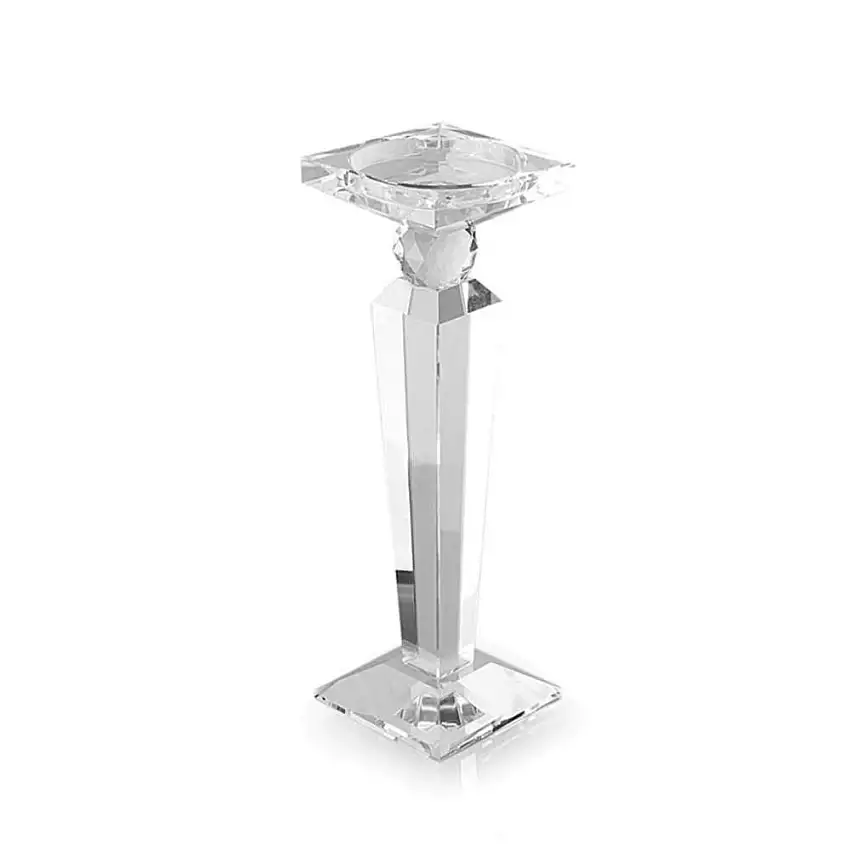 HERVIT - Portacandela Cristallo Obelisco H 41 Cm