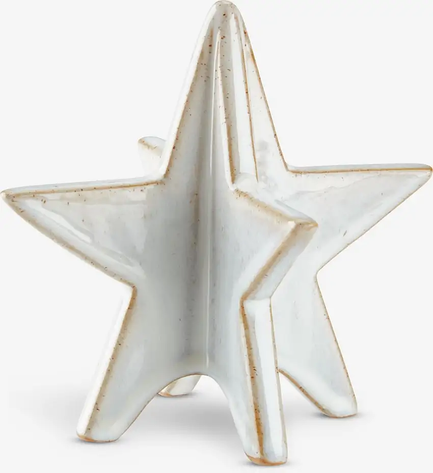 Stella natalizia RAV P11xL12xH11 cm gres porcellanato bianco
