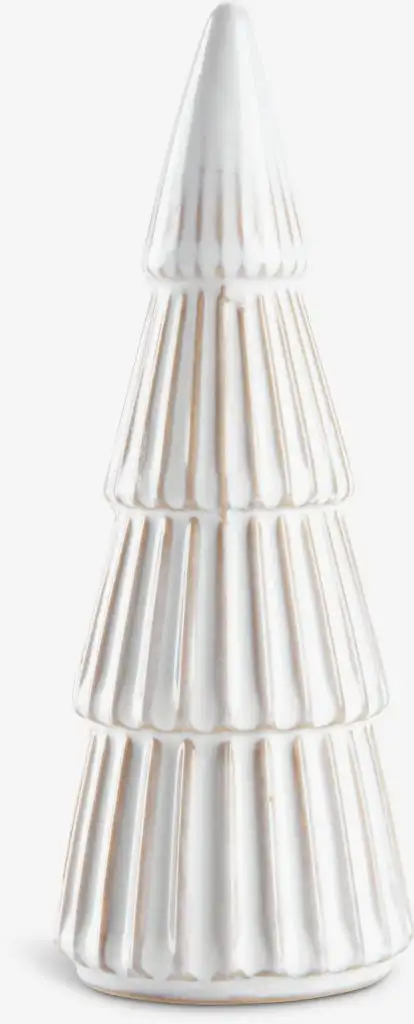 Decorazione albero MYSING Ø7xH19 gres porc. bianco/marrone