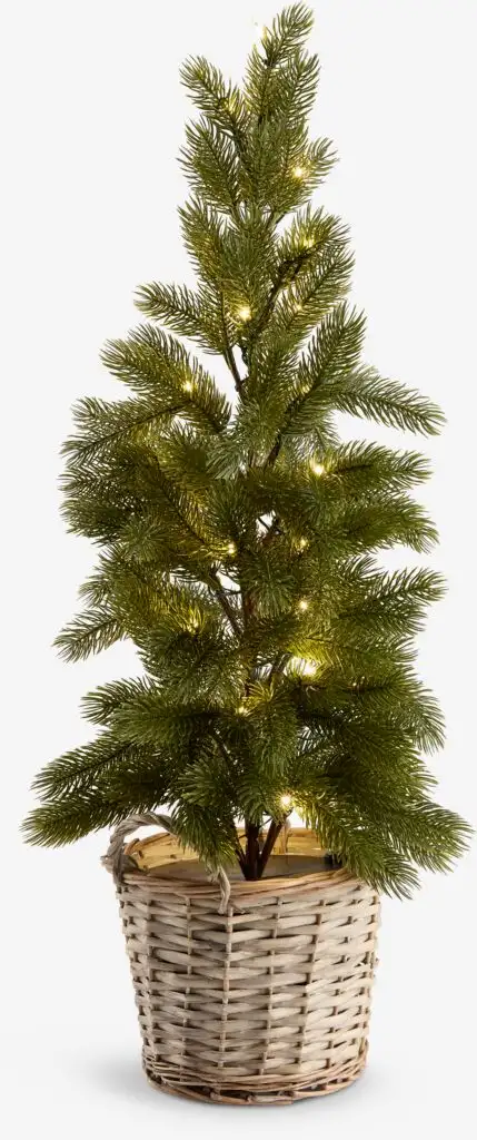 Albero artificiale GRANE H75 con 25 LED