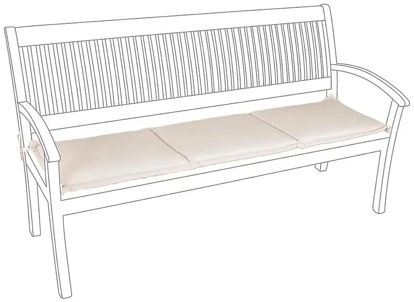 Cuscino per Panca e Dondolo 3 Posti cm 147 x 42