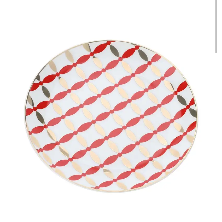 HERVIT - Piatto Porcellana 19 Cm Vlk Design
