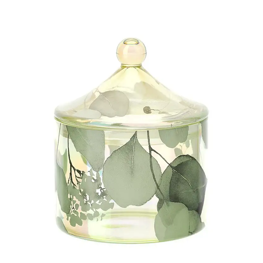 HERVIT - Contenitore Vetro Botanic Pagoda 9,5X12Cm