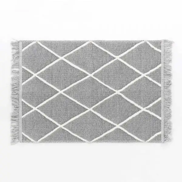 TAPPETO 60X110 DOUBLE FACE ARCHIMEDE GRIGIO