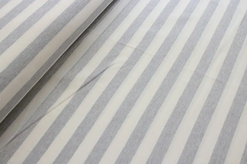 TESSUTO H280 IN PANAMA DI COTONE A RIGHE GRIGIO