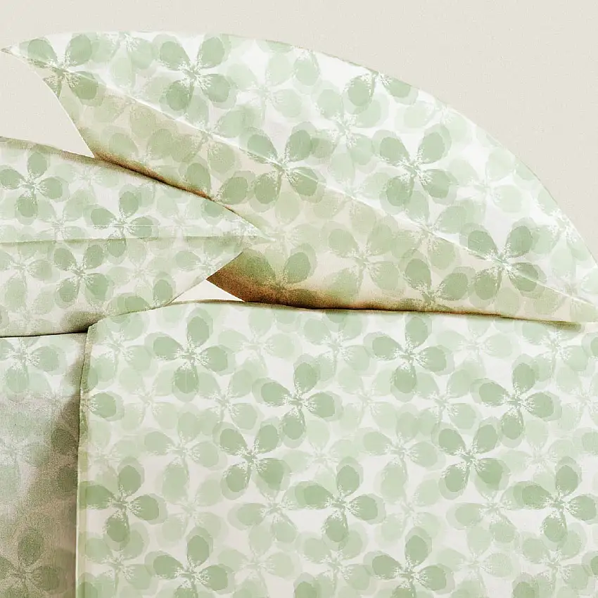 COMPLETO LENZUOLA COTONE FANTASIA FOLIAGE