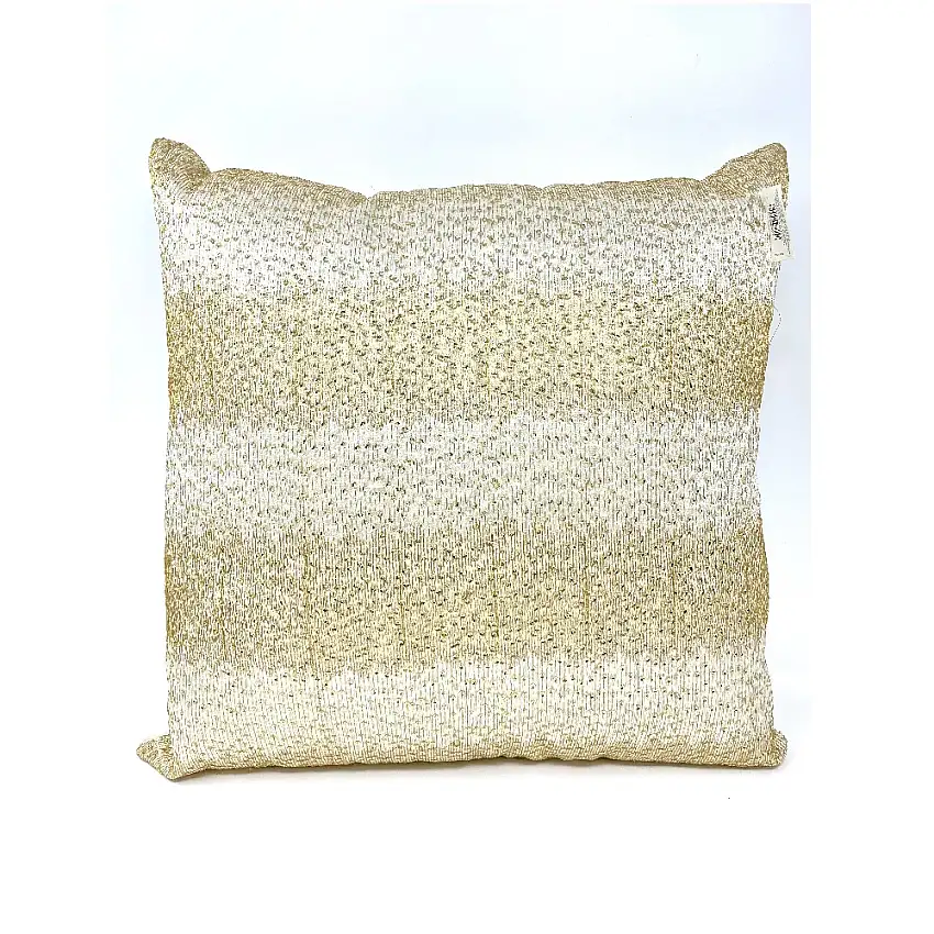 CUSCINO TEODORA CREMA-ORO CM 40 X 40 SFODERABILE