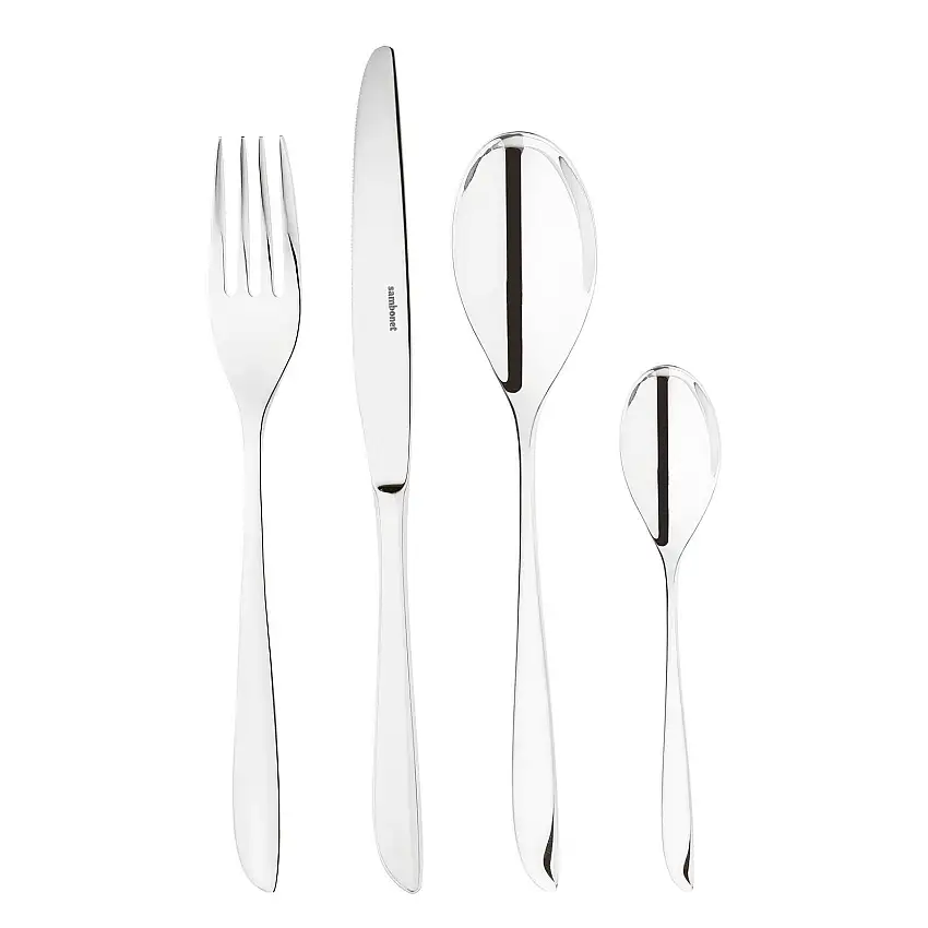 Servizio 24 Posate Monoblocco Inox Leaf Sambonet