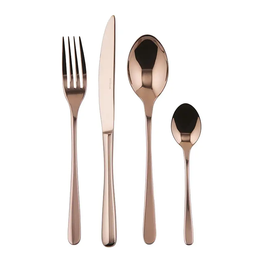 Servizio 24 Posate Monoblocco Taste PVD Copper Sambonet