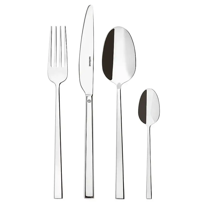 Servizio 24 Posate Monoblocco Rock Inox/Mirror Sambonet
