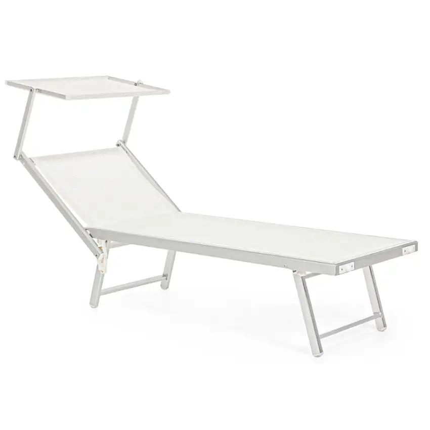 LETTINO CROSS NEW BIANCO CON TETTUCCIO PARASOLE