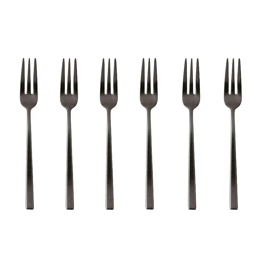 SAMBONET SET 6 FORCHETTINE DOLCE - ROCK BLACK
