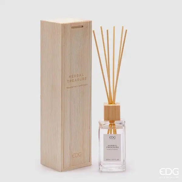 Profumatore Bottiglia Essential 330 ml Scatola Legno EDG Enzo De Gasperi