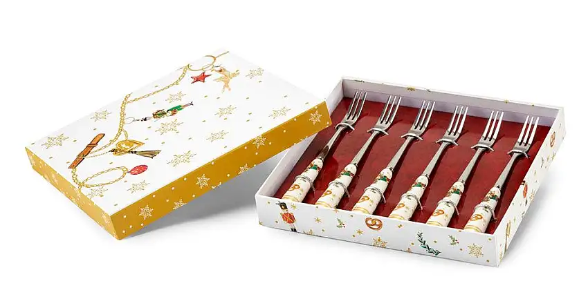 Set 6 Forchette Star 19x17x3 cm Fade Maison