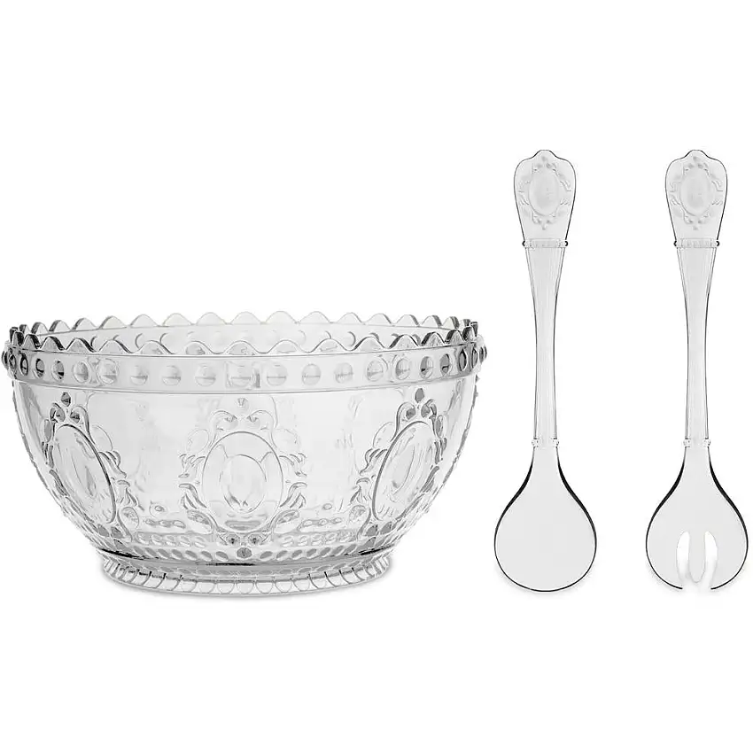 BACI MILANO - Set Insalatiera & Posate Trasparente