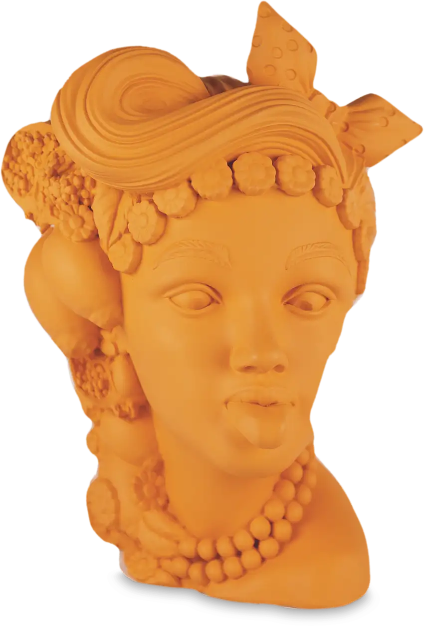 Testa Cameo decorativo L'irriverente H. 14 cm. Baci Milano