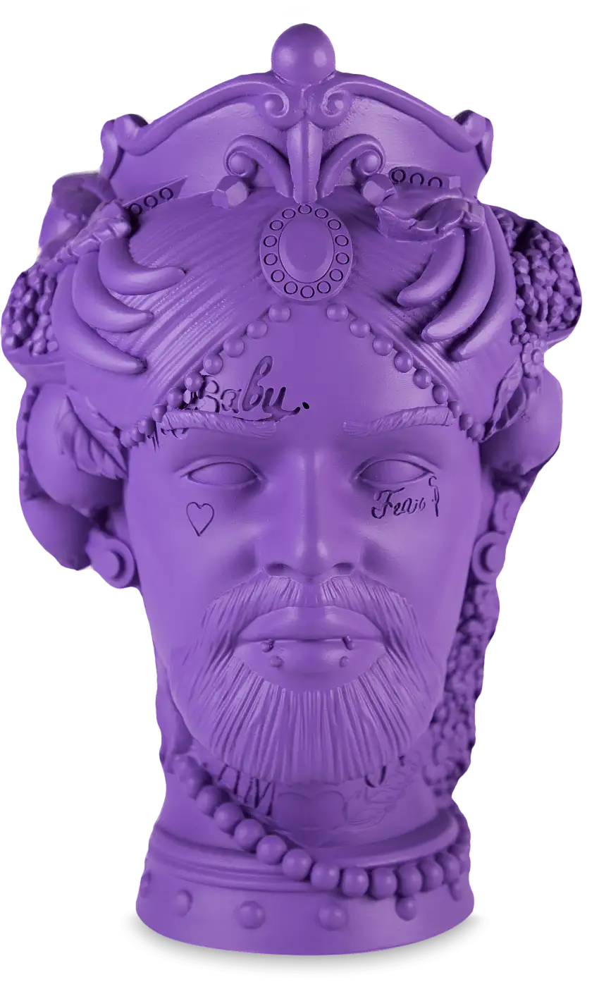 Testa Cameo decorativo Il Trasgressivo H. 14 cm. Baci Milano
