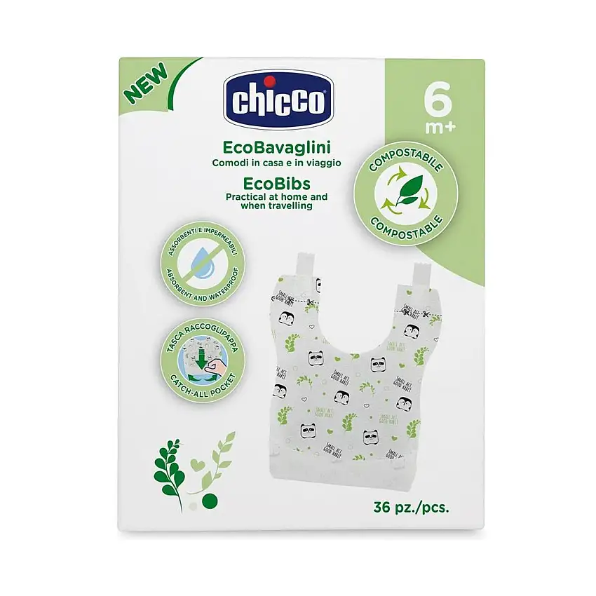 Chicco - Bavaglini Monouso Easy Meal 36 pz