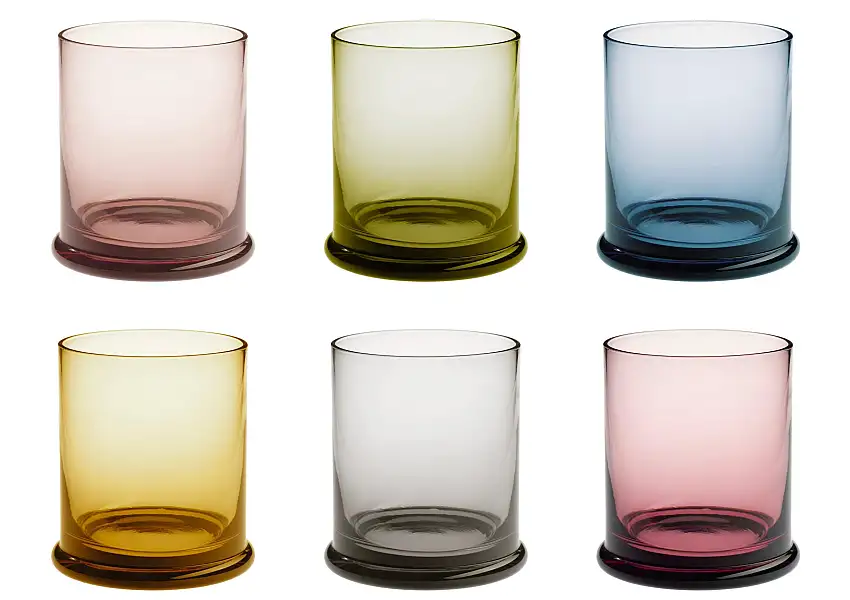 Set Bicchieri 6 pz. Timbro Vetro Multicolor Galbiati