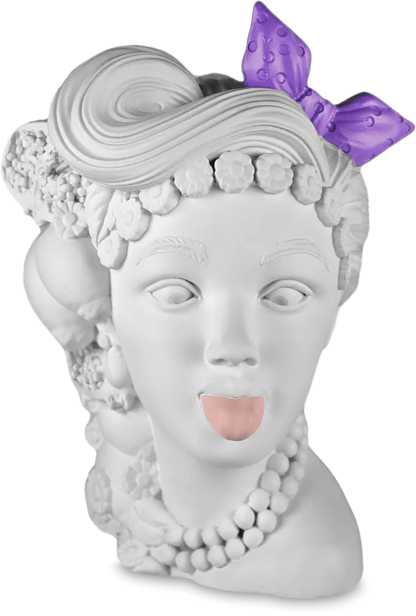 Testa decorativa L'irriverente H. 25,5 cm. Baci Milano