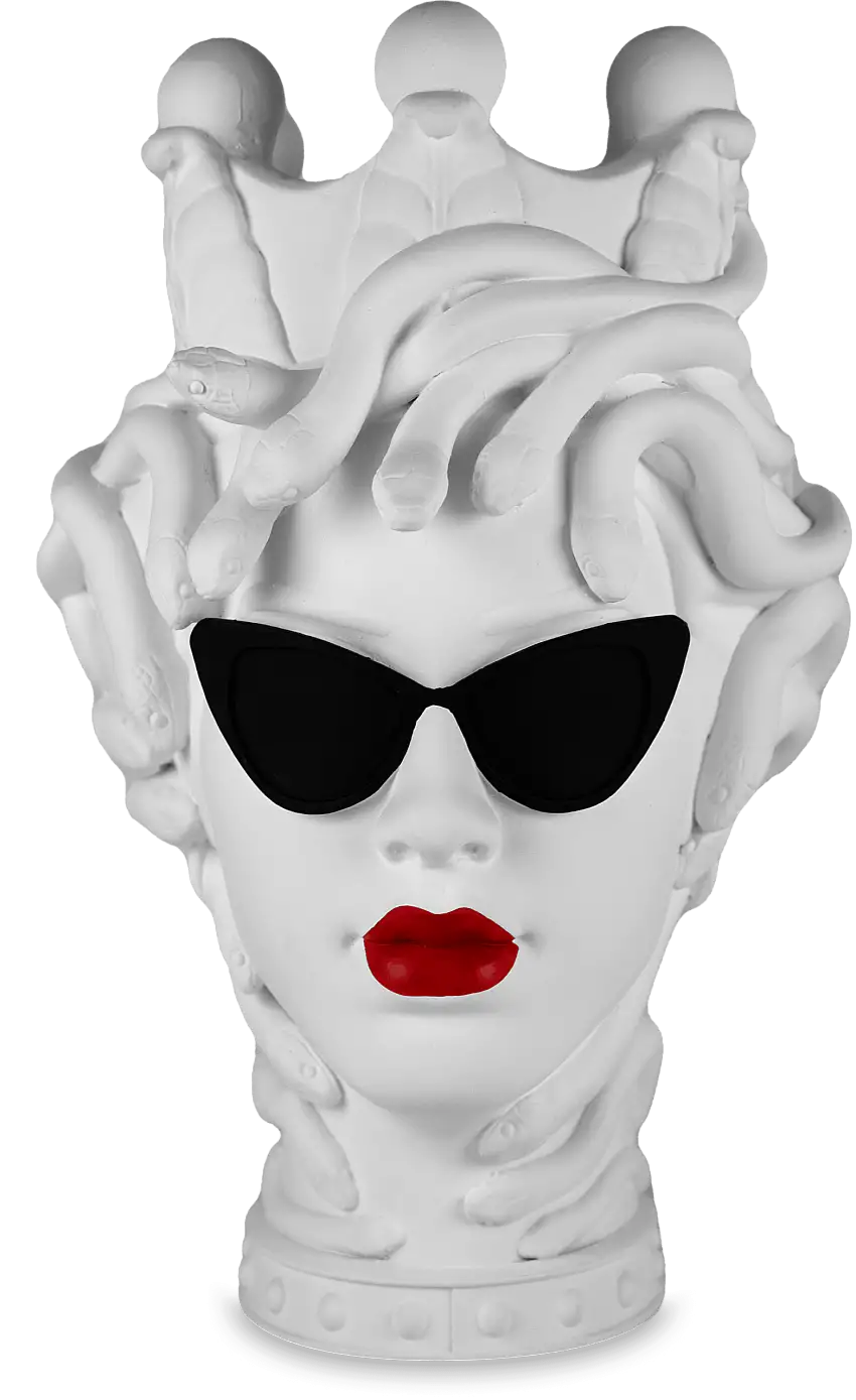 Testa decorativa La Vipera H. 25,5 Baci Milano