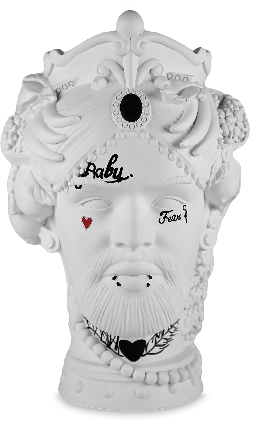 Testa decorativa Il Trasgressivo H. 25,5 cm. Baci Milano