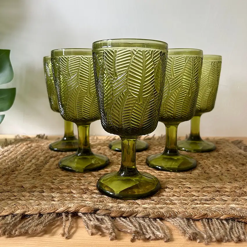 Set 6 Calici LEAF By Excelsa