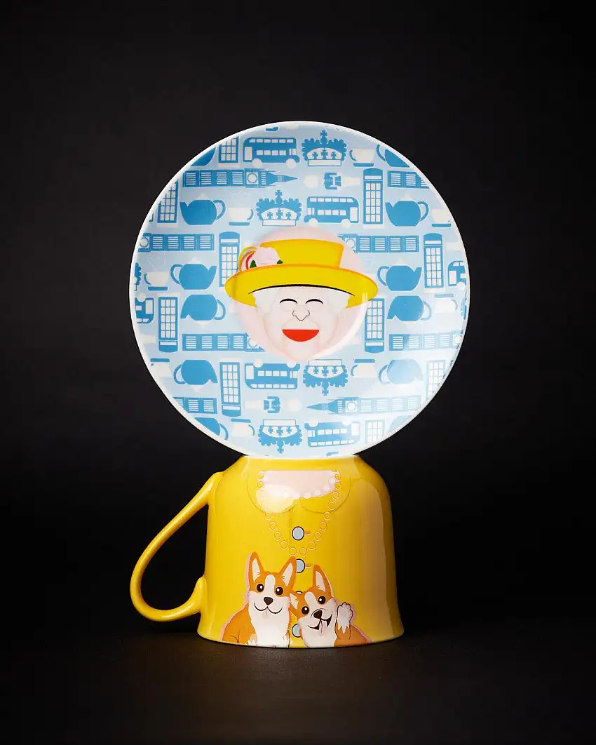 Tazza con piatto in porcellana Bone China By Blogo Lifestyle