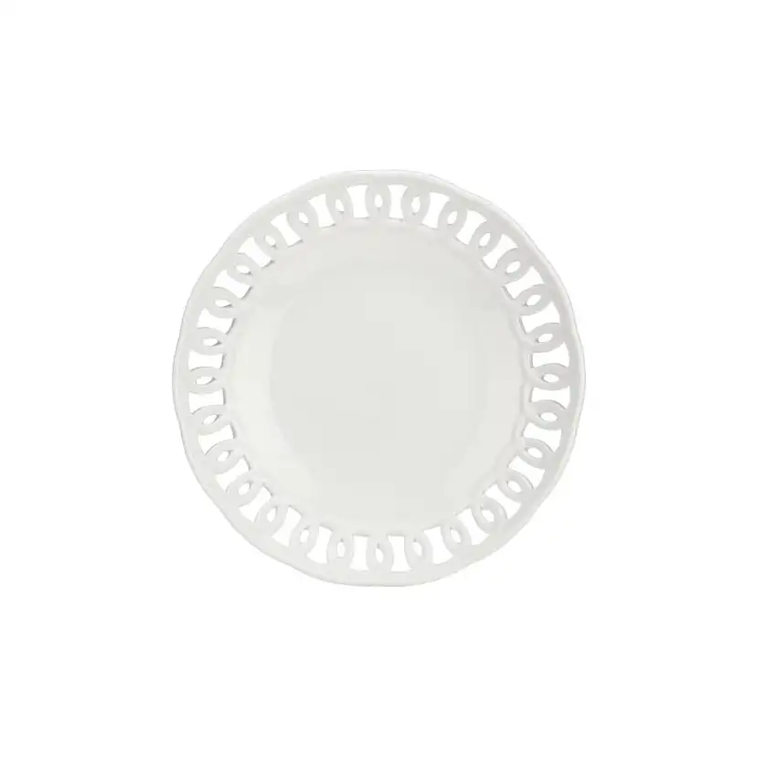 PORCELLANA BIANCA - Firenze Piattino Traforato 16 Cm