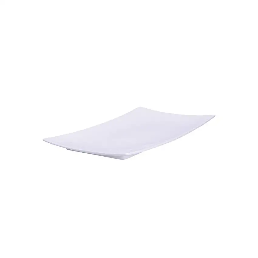 PORCELLANA BIANCA - Essenziale Vassoio Rettangolare 28X17Cm Bone China