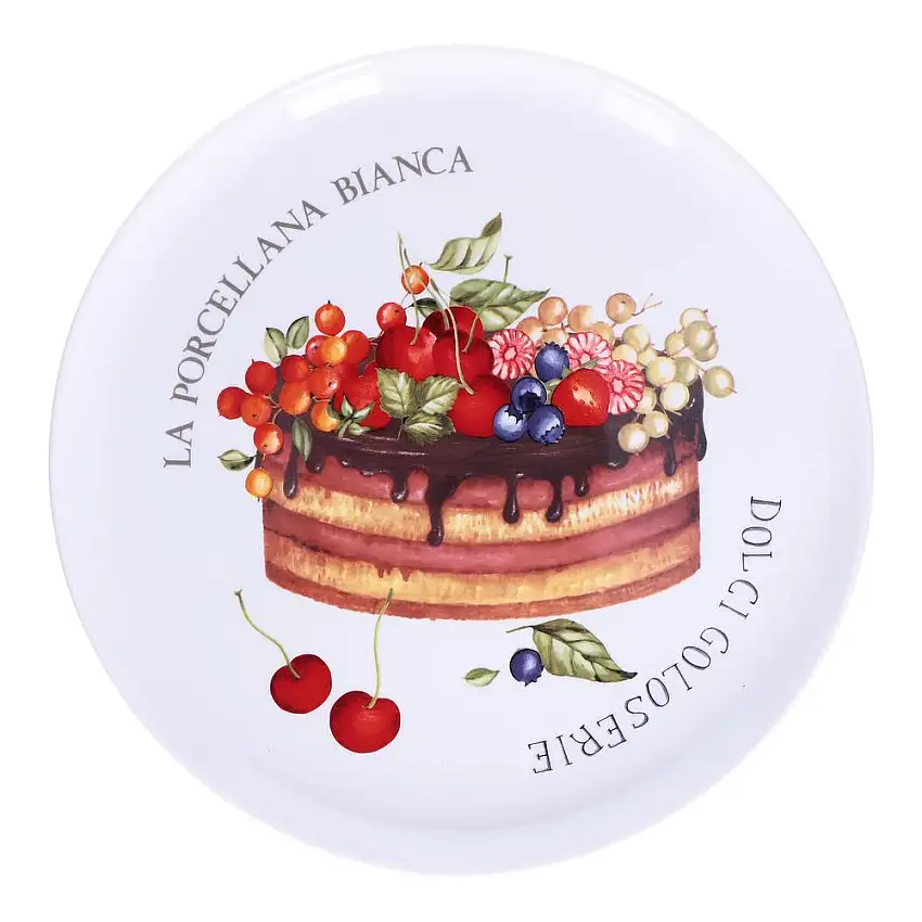 PORCELLANA BIANCA - Goloserie Piatto Torta D 31 Cm