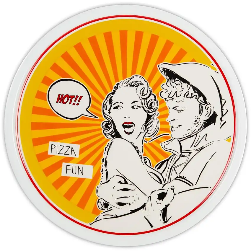 BACI MILANO - Gulp Piatto Pizza Arancio 33,5 Cm