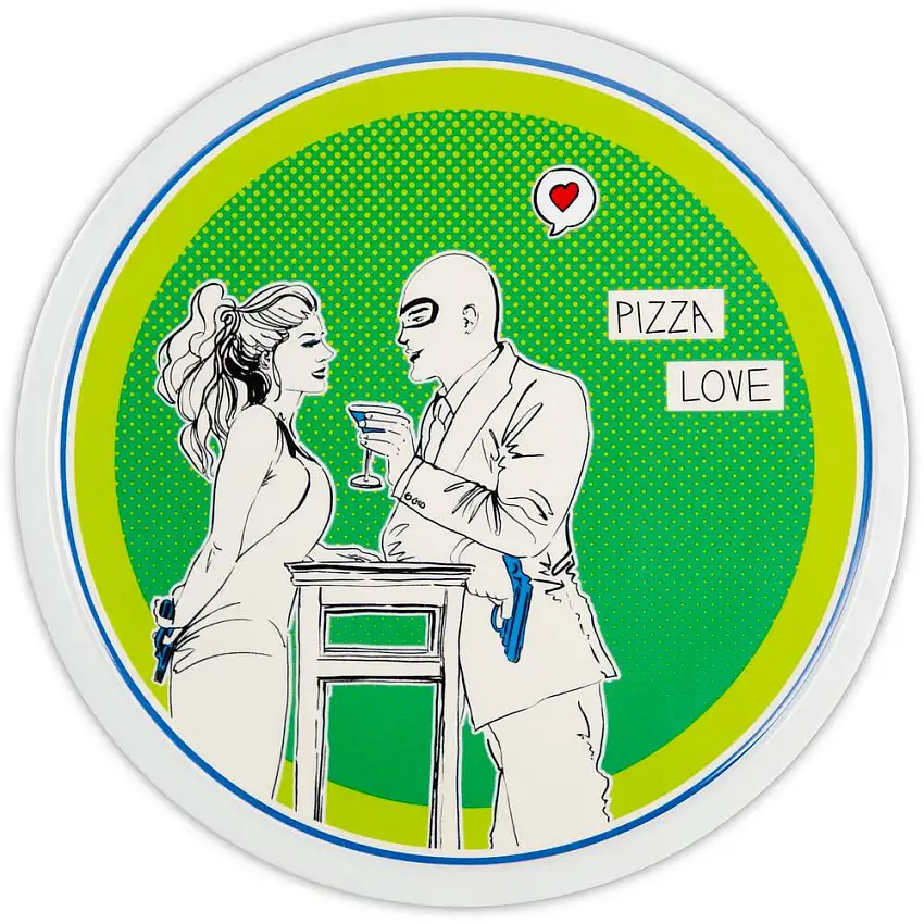 BACI MILANO - Gulp Piatto Pizza Verde33,5 Cm