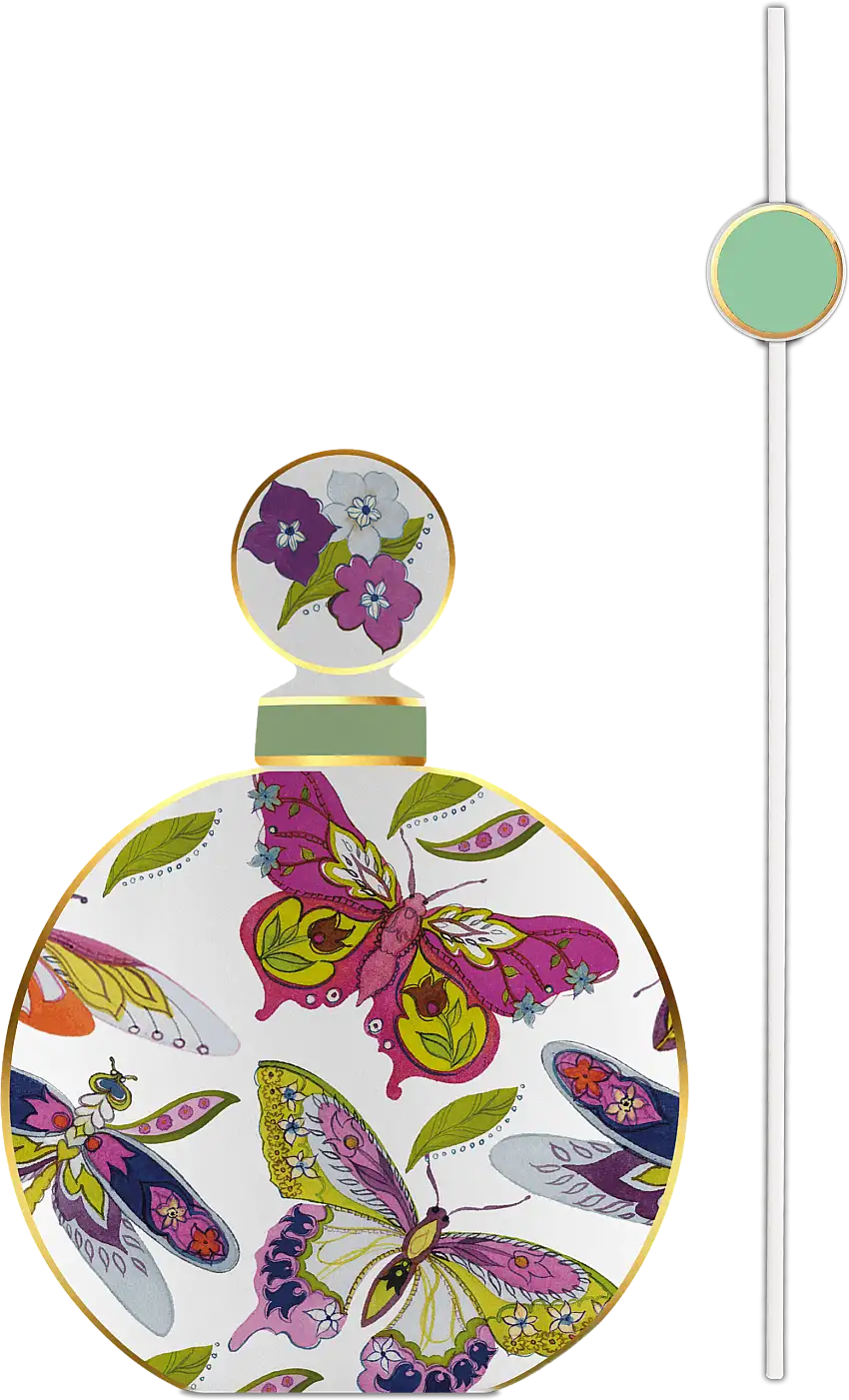Bottiglia tonda diffusore in porcellana Collezione AMAZZONIA By Baci Milano