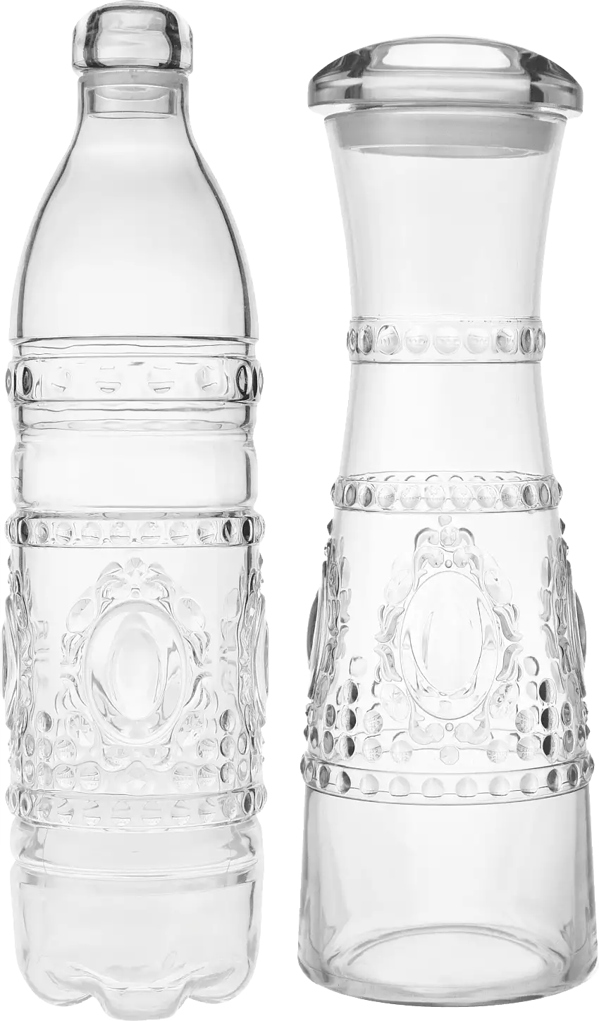 Baci Milano Set Bottiglia + Caraffa trasparente Baroque&Rock