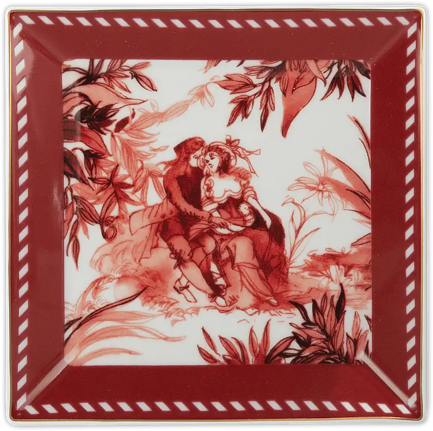 Svuotatasche in Porcellana Collezione Le Rouge Baci Milano