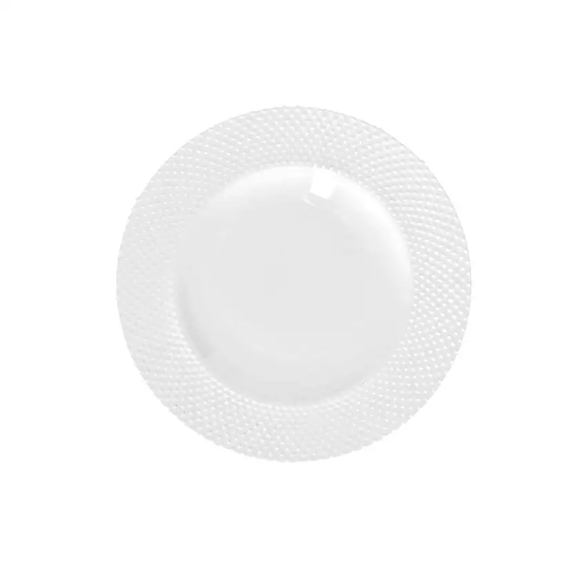 PORCELLANA BIANCA - Richiamo Piatto Frutta In New Bone China X 6 Pz D 20 Cm