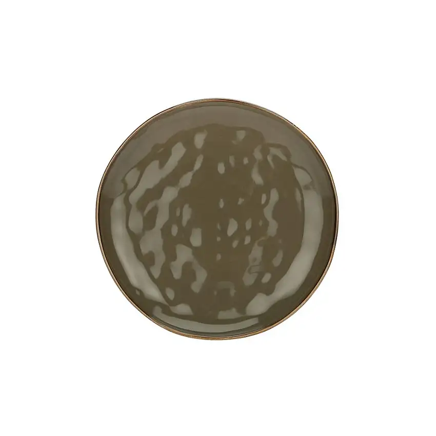 ROSE & TULIPANI - Concerto Grigio Tortora Set 2 Piatti Pizza In Gres Stoneware