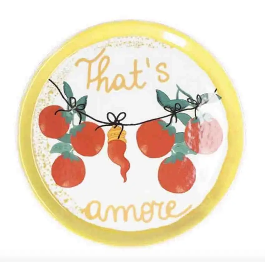 ROSE & TULIPANI - Aumm Piatto Pizza That'S Amore In Porcellana 31 Cm