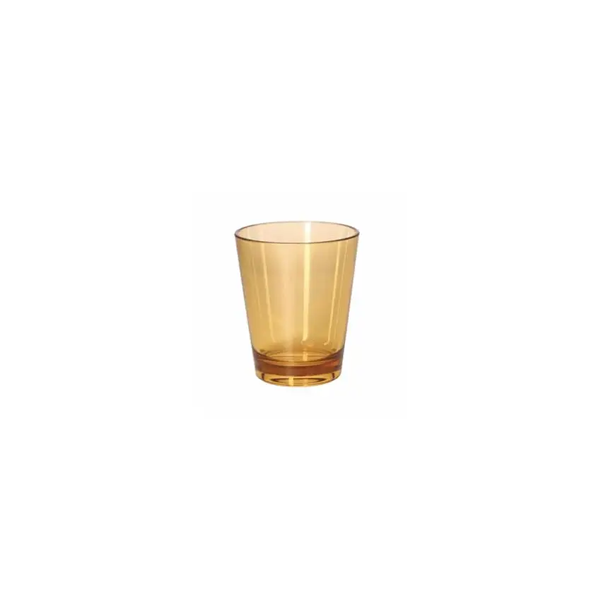 ROSE & TULIPANI - Fiaba Bicchiere Acqua In Acrilico Ambra 6 Pz