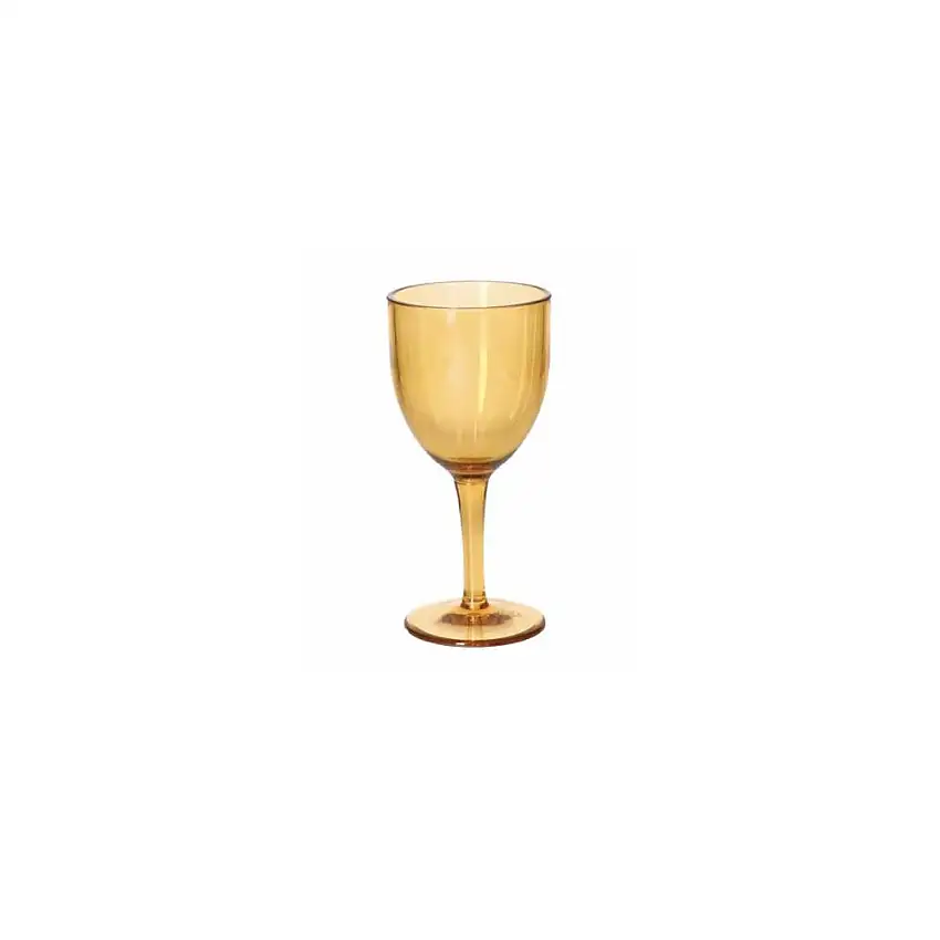 ROSE & TULIPANI - Fiaba Calice Vino In Acrilico Ambra 6 Pz