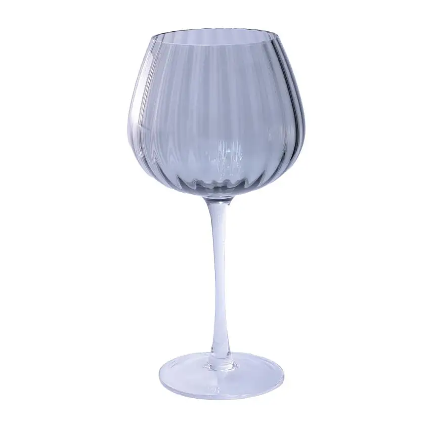 ROSE & TULIPANI - Prismia Calice Grigio 460Ml In Vetro X6 Pz